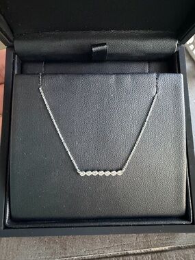 Dana Rebecca Designs Lulu Jack Silver Bezel Bar Necklace